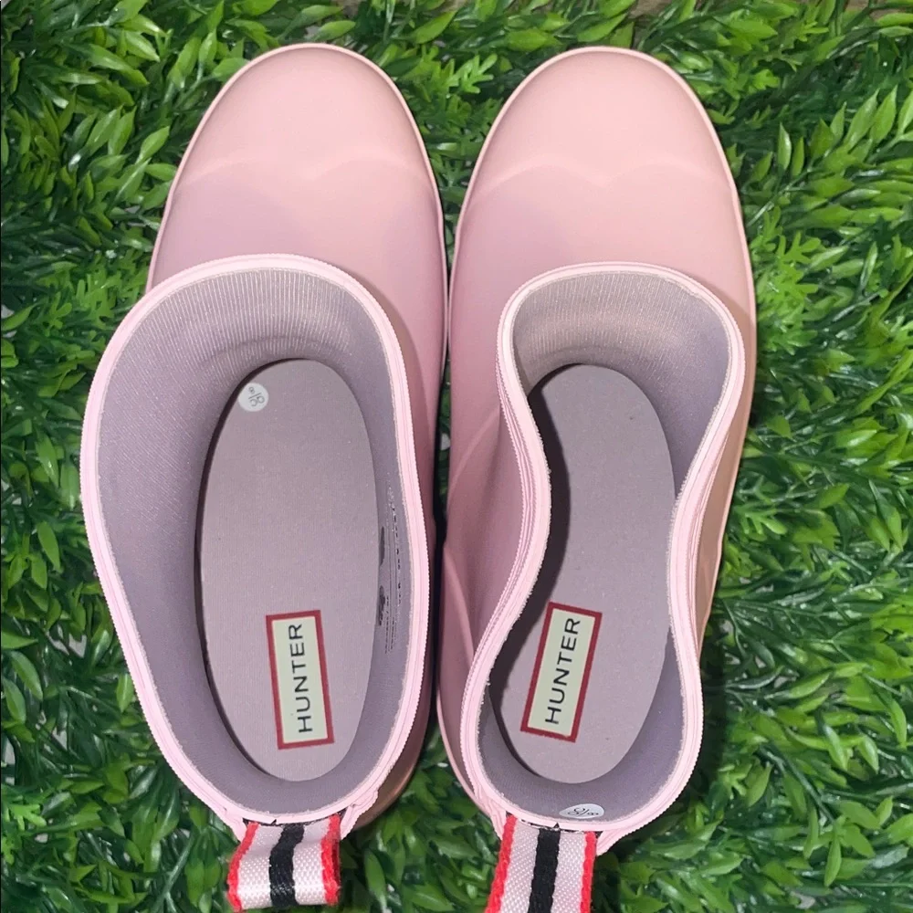 New Hunter Women’s Play Short Azalea Pink Rain Boots - Picture 7 of 9